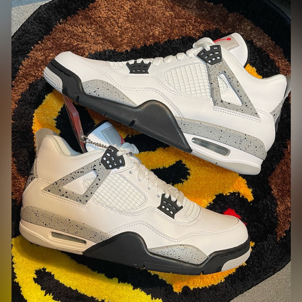 Air Jordan 4 White Cement